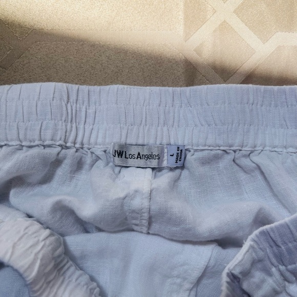 Johnny Was MARIPOSA White Linen Embroidered Cargo Pant Size Large - Picture 3 of 7